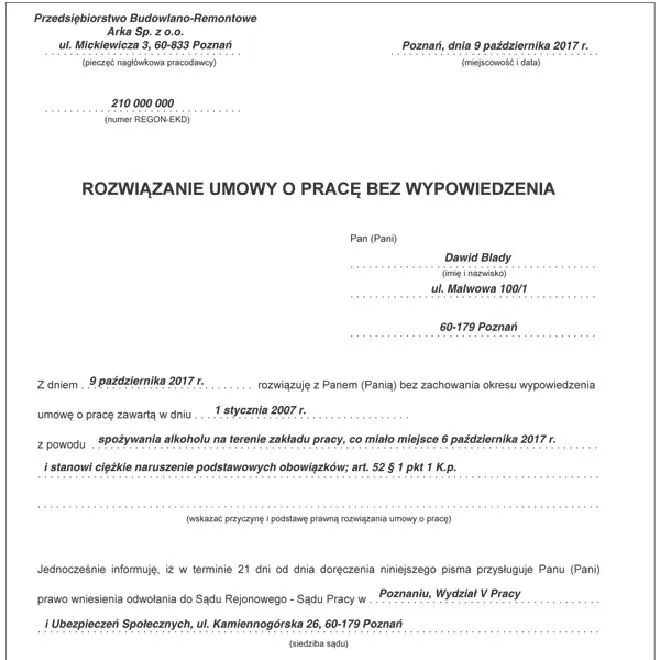 Kiedy pracodawca może rozwiązać umowę bez wypowiedzenia? Najważniejsze przypadki